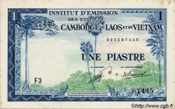 1 Piastre - 1 Kip INDOCHINE FRANÇAISE  1954 P.100 SUP