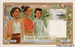 100 Piastres - 100 Kip FRENCH INDOCHINA  1954 P.103s