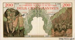 200 Piastres - 200 Riels FRENCH INDOCHINA  1953 P.098