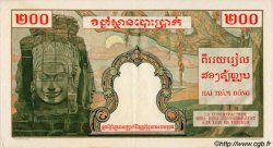 200 Piastres - 200 Riels FRENCH INDOCHINA  1953 P.098 AU-