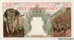 200 Piastres - 200 Dong INDOCHINE FRANÇAISE  1954 P.109s NEUF