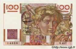 100 Francs JEUNE PAYSAN FRANCE  1952 F.28.32