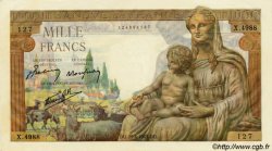 1000 Francs DÉESSE DÉMÉTER FRANCE  1943 F.40.22 NEUF