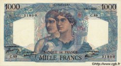 1000 Francs MINERVE ET HERCULE FRANCE  1945 F.41.06 pr.SPL