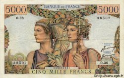 5000 Francs TERRE ET MER FRANCE  1951 F.48.03 SUP
