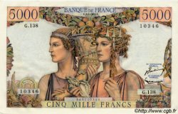 5000 Francs TERRE ET MER FRANCE  1953 F.48.09 pr.NEUF