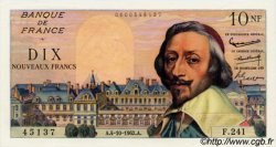 10 Nouveaux Francs RICHELIEU FRANCE  1962 F.57.21 NEUF