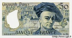 50 Francs QUENTIN DE LA TOUR FRANCE  1988 F.67.14A50 pr.NEUF