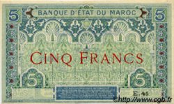 5 Francs MAROC  1921 P.08 SPL