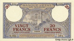 20 Francs MAROC  1931 P.18a SPL+