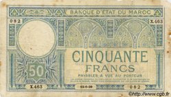 50 Francs MAROC  1929 P.19 B+