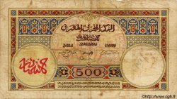 500 Francs MAROC  1937 P.15a B+