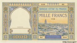 1000 Francs MOROCCO  1929 P.16 UNC