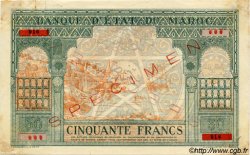 50 Francs MAROC  1943 P.40s TTB à SUP