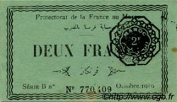 2 Francs MAROKKO  1919 P.07a