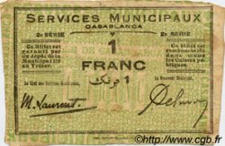 1 Franc MAROC Casablanca 1919 P.-
