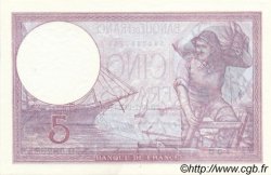 5 Francs FEMME CASQUÉE modifié FRANCE  1939 F.04.01 NEUF