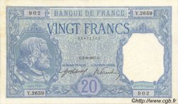 20 Francs BAYARD FRANCE  1917 F.11.02 SUP à SPL