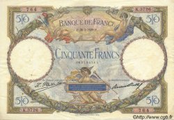 50 Francs LUC OLIVIER MERSON FRANCE  1929 F.15.03 TTB+ à SUP