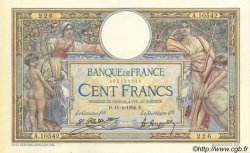 100 Francs LUC OLIVIER MERSON grands cartouches FRANCE  1924 F.24.02