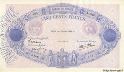500 Francs BLEU ET ROSE modifié FRANCE 1938 F.31.18