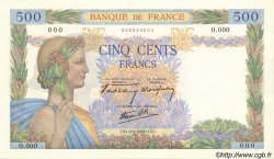 500 Francs LA PAIX FRANCE  1940 F.32.01S NEUF