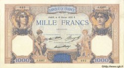1000 Francs CÉRÈS ET MERCURE FRANCE  1933 F.37.08 TTB+