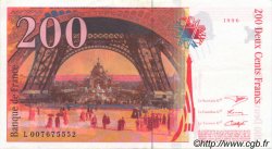 200 Francs EIFFEL Pont décalé FRANCE  1996 F.75f1.02 SUP