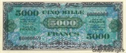 5000 Francs DRAPEAU FRANCE  1944 VF.23.00Sp pr.NEUF