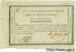 10 Livres Tournois ISLES DE FRANCE ET BOURBON  1795 P.--