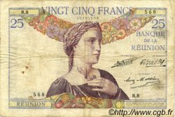 25 Francs ÎLE DE LA RÉUNION  1930 P.23 TB+
