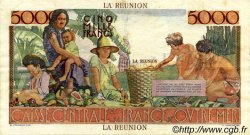 5000 Francs Schoelcher ÎLE DE LA RÉUNION  1946 P.48 pr.SUP