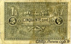 50 Centimes ÎLE DE LA RÉUNION  1879 K.456 B+