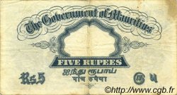 5 Rupees ÎLE MAURICE  1930 P.20 TTB