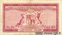 10 Rupees ÎLE MAURICE  1954 P.28 TTB