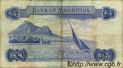 5 Rupees ÎLE MAURICE  1967 P.30a pr.TB