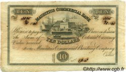 10 Dollars - 2 Pounds ÎLE MAURICE  1843 PS.122r SUP