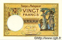 20 Francs MADAGASCAR  1937 P.037s FDC