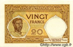 20 Francs MADAGASCAR  1948 P.037 SUP à SPL