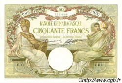 50 Francs MADAGASKAR  1926 P.038s fST+