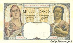 1000 Francs MADAGASCAR  1933 P.041s SUP