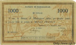 1000 Francs MADAGASCAR  1941 P.043 TB