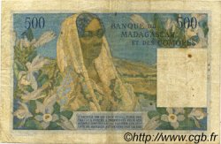 500 Francs MADAGASCAR  1950 P.047a MB