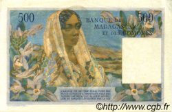 500 Francs MADAGASCAR  1954 P.047b SUP