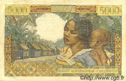 5000 Francs MADAGASCAR  1950 P.049a TTB