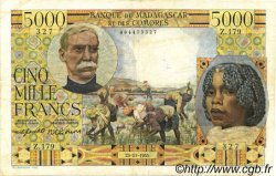 5000 Francs MADAGASCAR  1955 P.049b