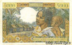 5000 Francs MADAGASCAR  1955 P.049b TB