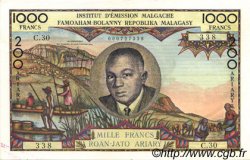 1000 Francs - 200 Ariary MADAGASCAR  1960 P.056b SUP