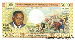 5000 Francs - 1000 Ariary MADAGASCAR  1966 P.060bs pr.NEUF