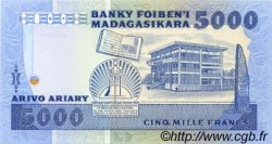 5000 Francs - 1000 Ariary MADAGASKAR  1983 P.069a fST+